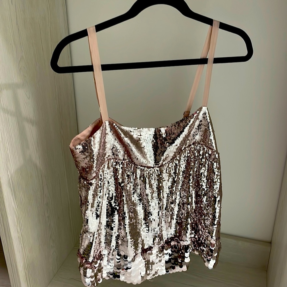 Marciano sequin top